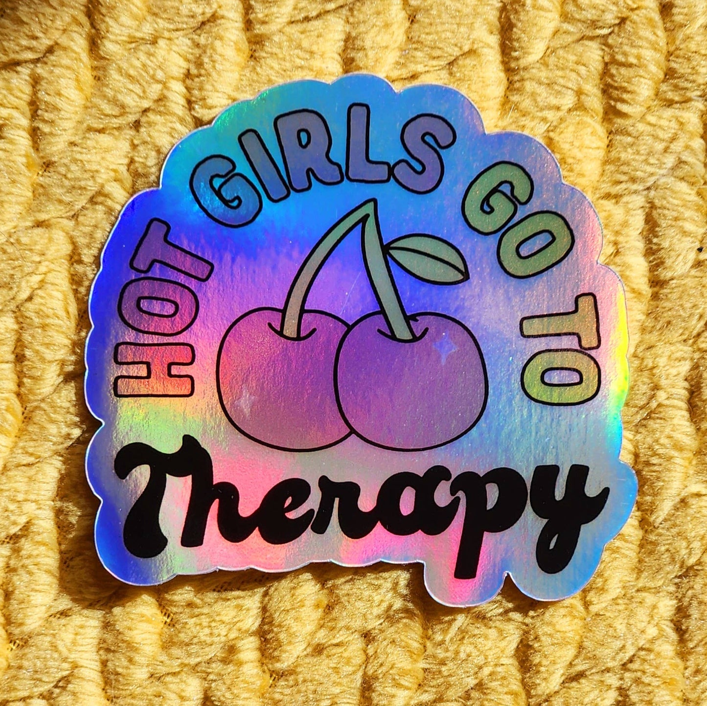 Luxe Trauma - Hot girls go to therapy sticker hydroflask journal planner