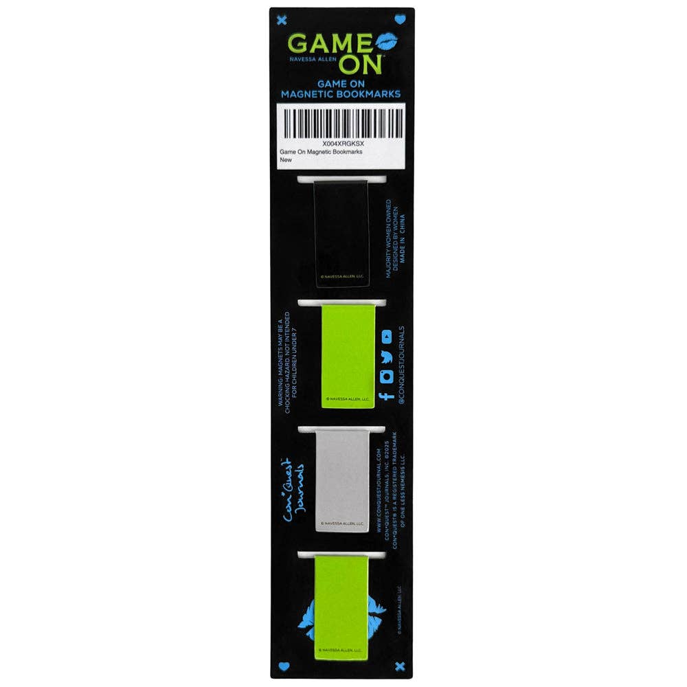 ConQuest Journals - Game On Magnetic Bookmarks (4-Pack)