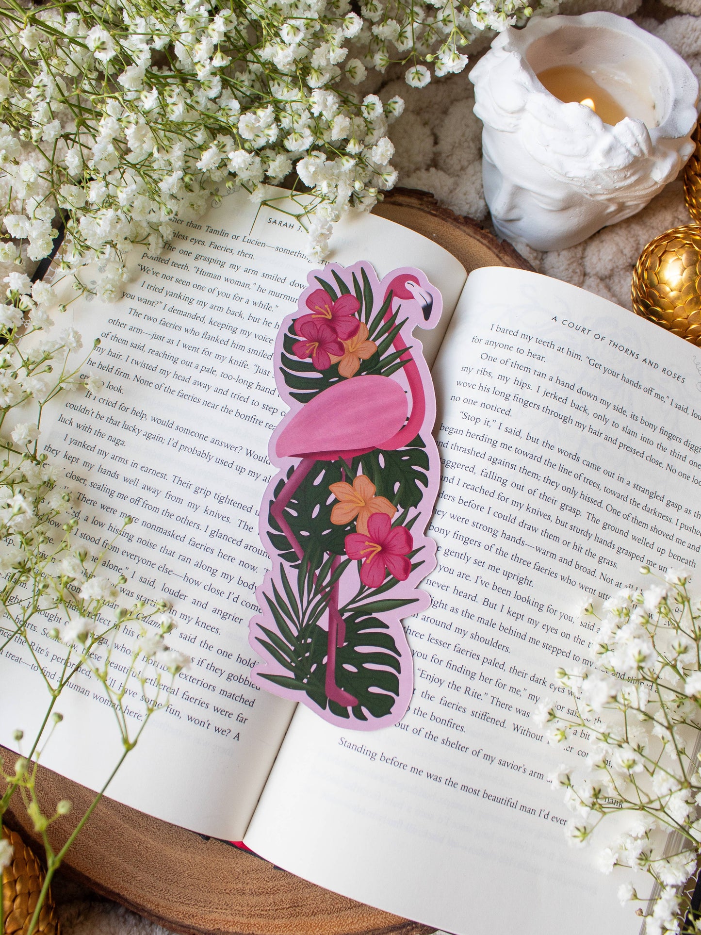 Meaggie Moos - Fabulous Flamingo Summer Die-Cut Bookmark